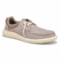 Men's Captains Moc Chambray Boat Shoe - Khaki