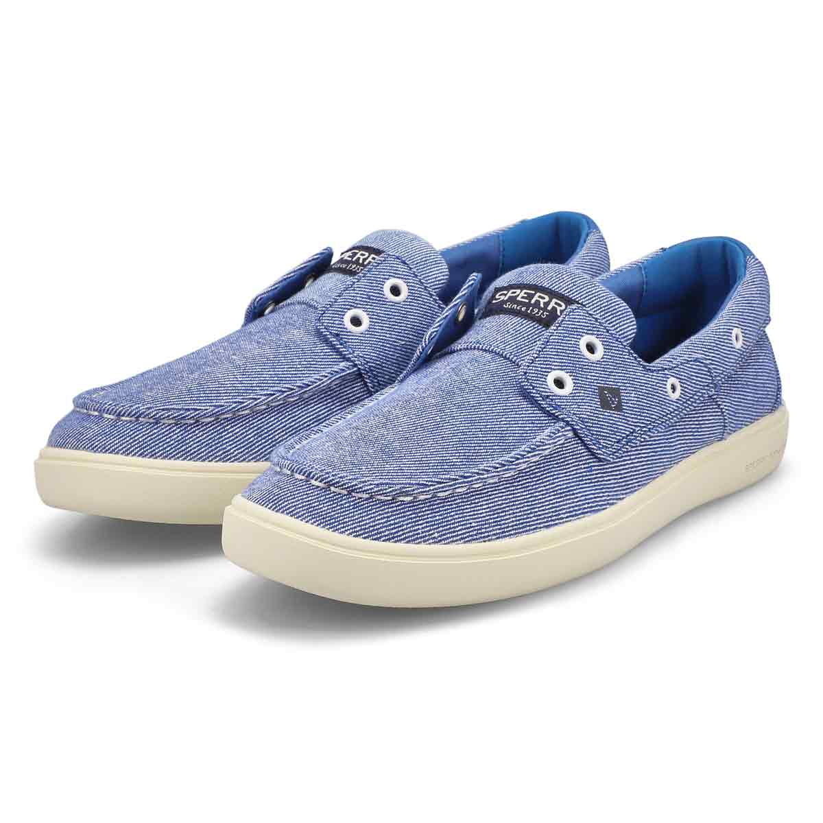 Mens' Outer Banks 2-Eye Washed Boat Shoe - Blue