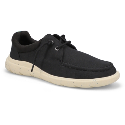 Mns Captains Moc Seacycled Boat Shoe - Black