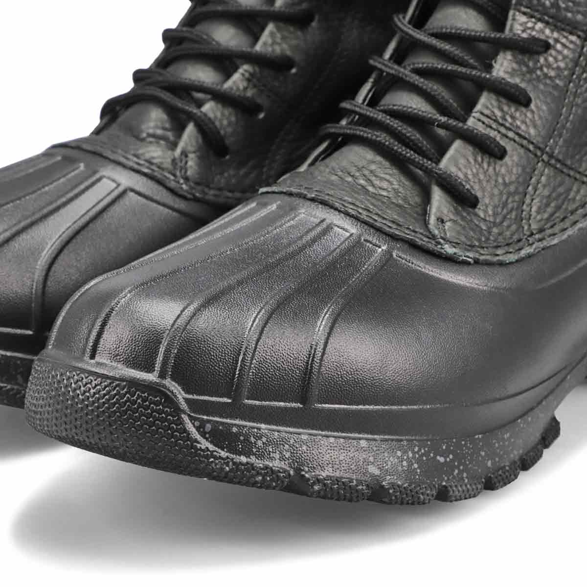 Men's Duck Float Lace Up Cozy Boot - Black