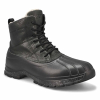 Men's Duck Float Lace Up Cozy Boot - Black