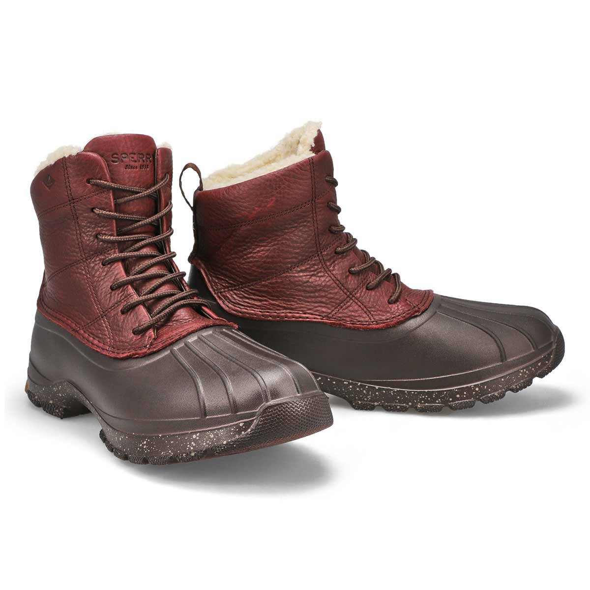 Men's Duck Float Lace Up Cozy Boot -Brown
