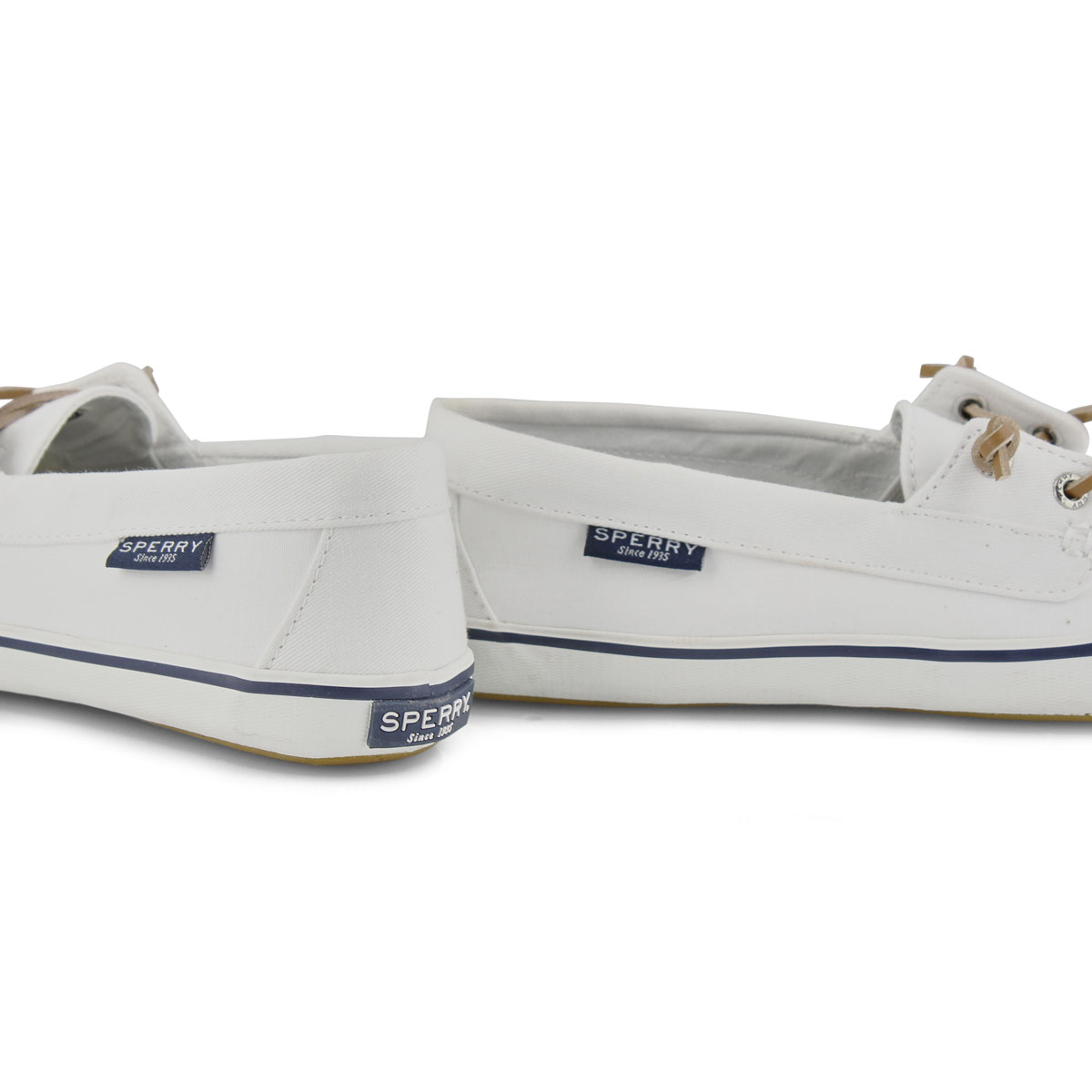 all white sperry shoes
