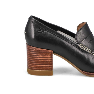Women's Seaport Penny Heel Loafer - Black