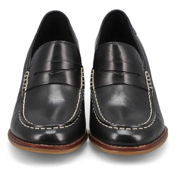 Women's Seaport Penny Heel Loafer - Black
