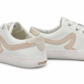 Women's Sandy Leather Lace Up Sneaker - White