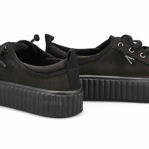 Women's Seacycled Pier Wave Platform LTT Sneaker - Black