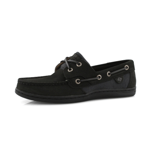 sperry koifish boat shoe black