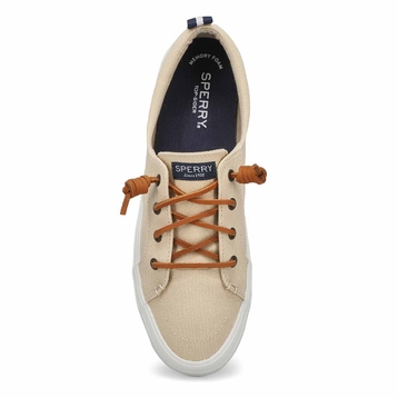 Women's Crest Vibe Linen Fashion Sneaker - Oat