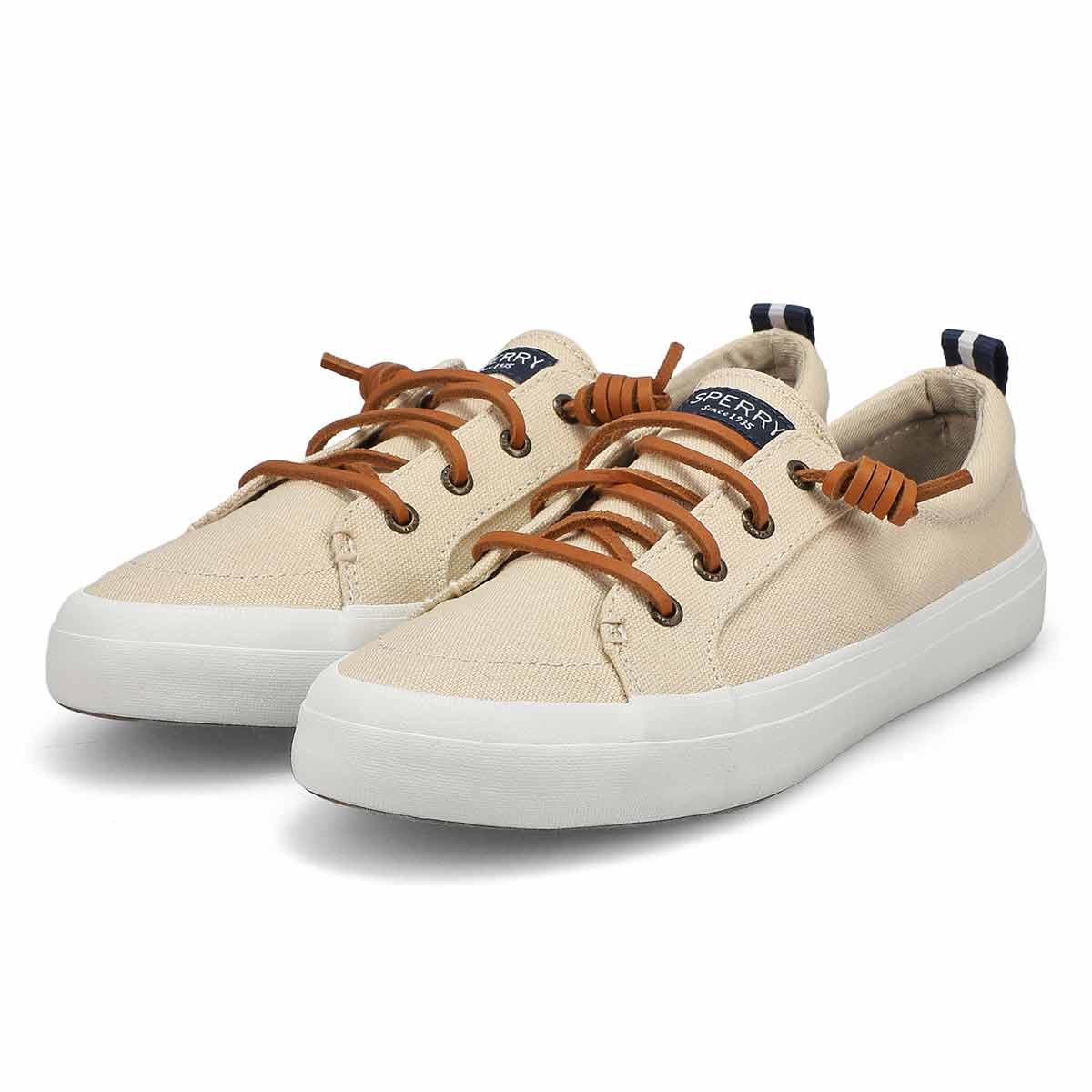 Women's Crest Vibe Linen Fashion Sneaker - Oat