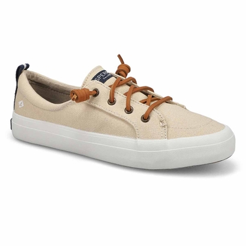 Women's Crest Vibe Linen Fashion Sneaker - Oat