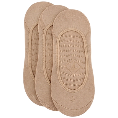 Mi-socquettes Solid, brousse, fem - 3p