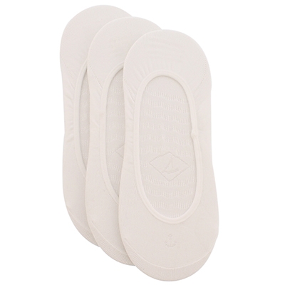 Mi-socquettes Solid, blanc, fem - 3p