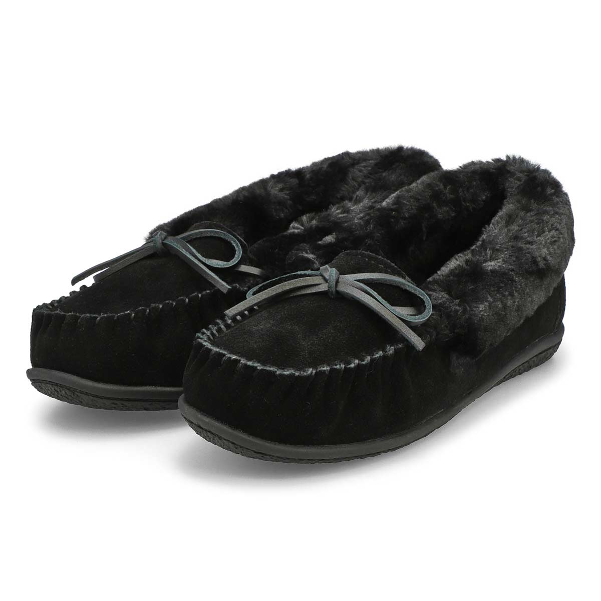 Women's Super Bali Cuff Sde Ballerina SoftMocs - Black