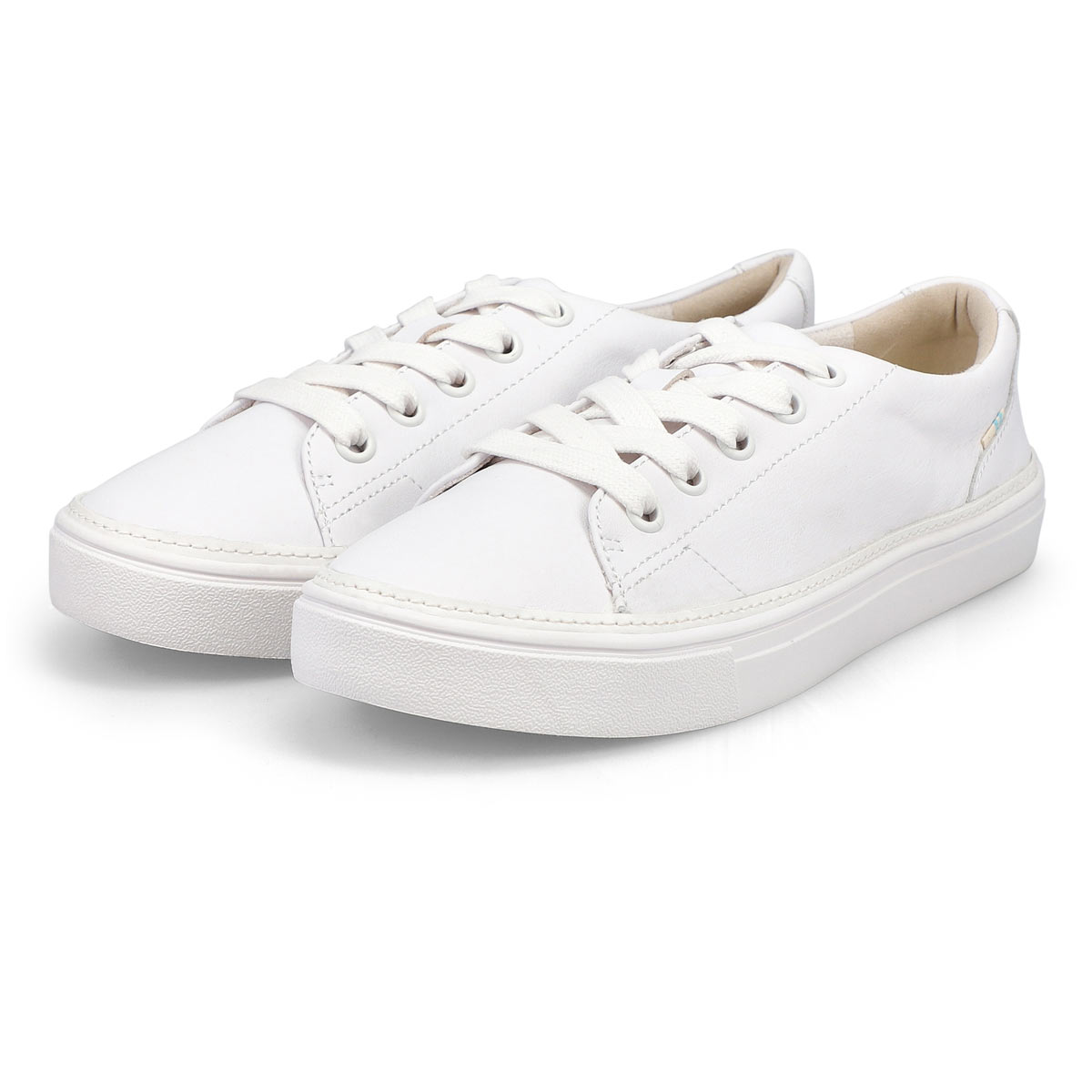 TOMS Women's Alex Sneaker - White Leather | SoftMoc.com