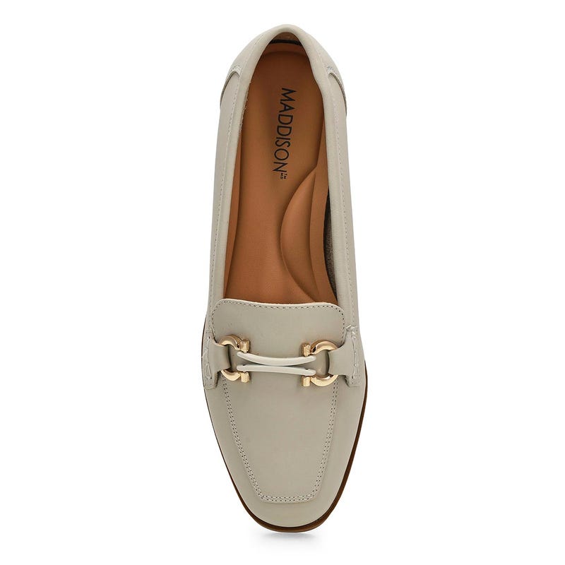 Flâneur en cuir TABITHA 2, craie, femmes