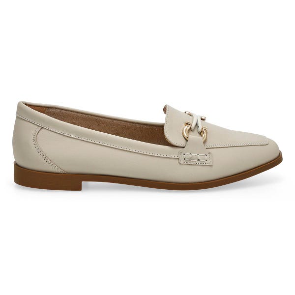 Flâneur en cuir TABITHA 2, craie, femmes