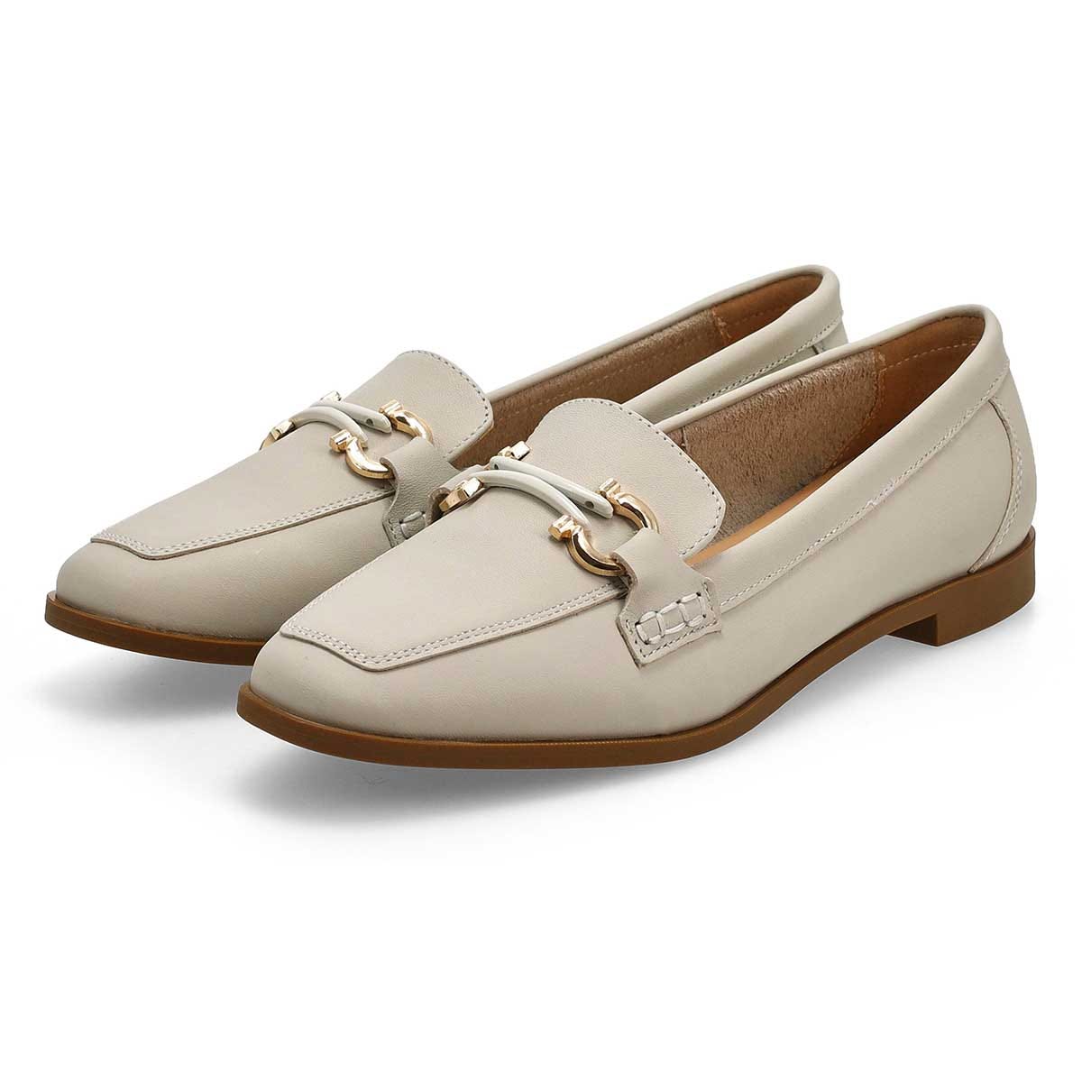 Flâneur en cuir TABITHA 2, craie, femmes