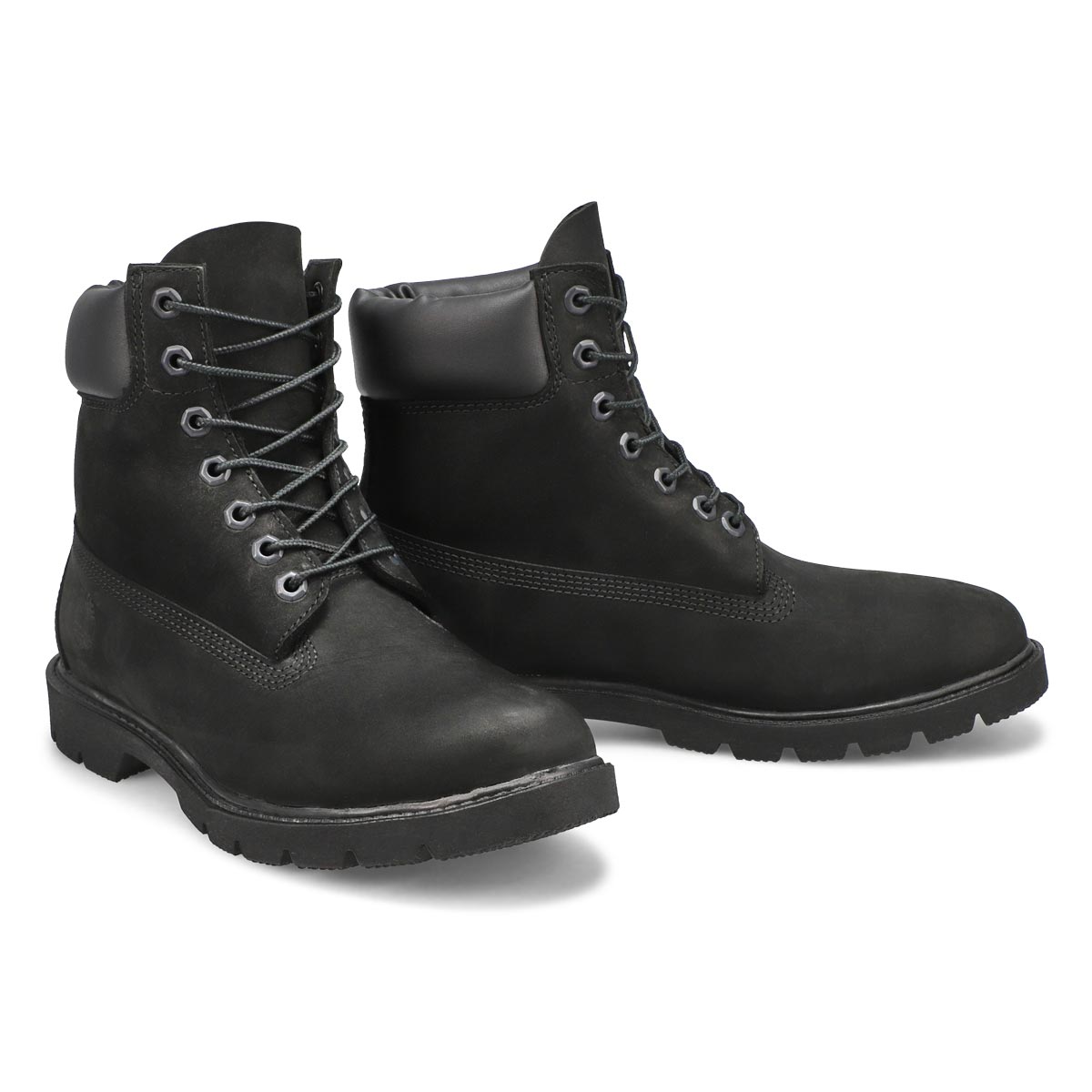 Men's Basic 6 Lace Up Boot - Black