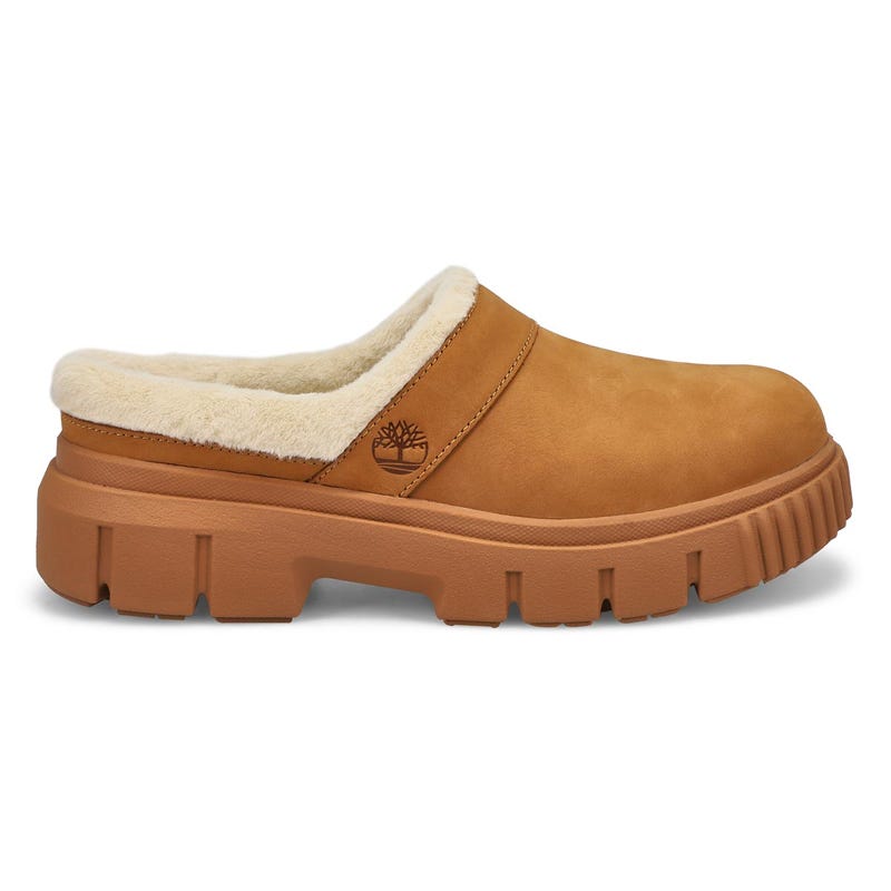 Women's  Greyfield Warm Lined Slip On Clog  - Beige