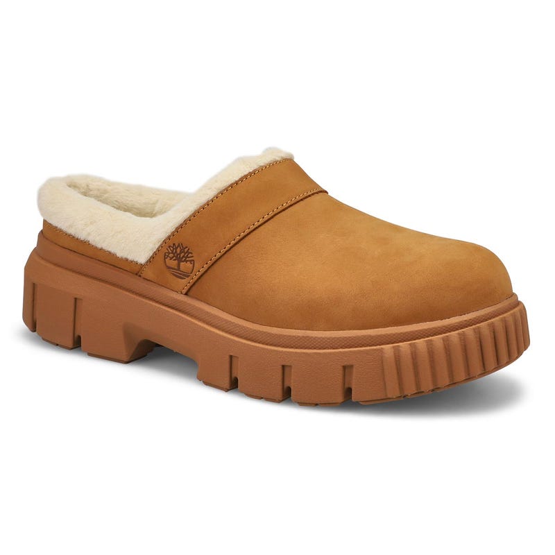 Women's  Greyfield Warm Lined Slip On Clog  - Beige