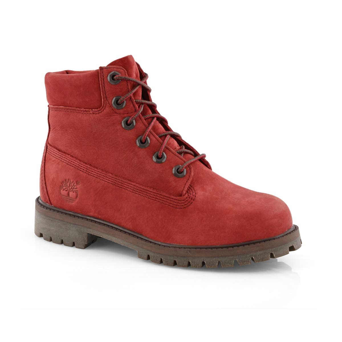 dark red timberlands