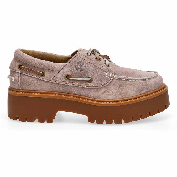 Women's  Stone Street Platform Boat Shoe - Light Purple