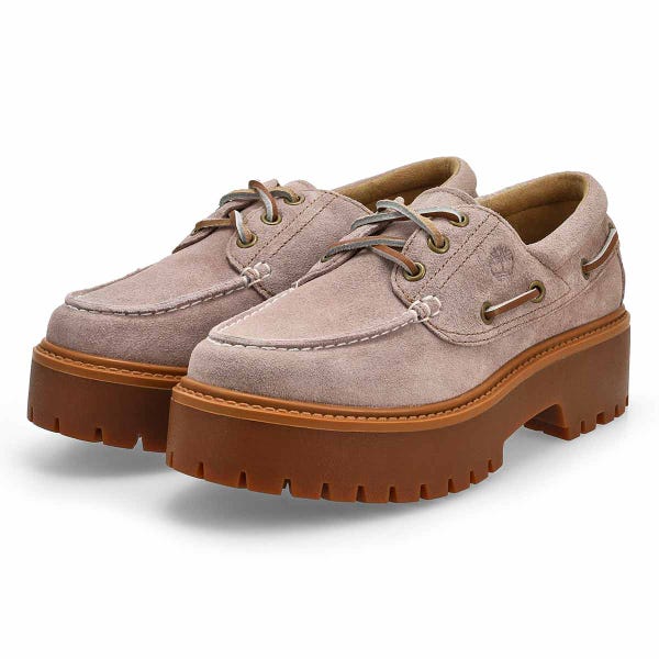 Women's  Stone Street Platform Boat Shoe - Light Purple