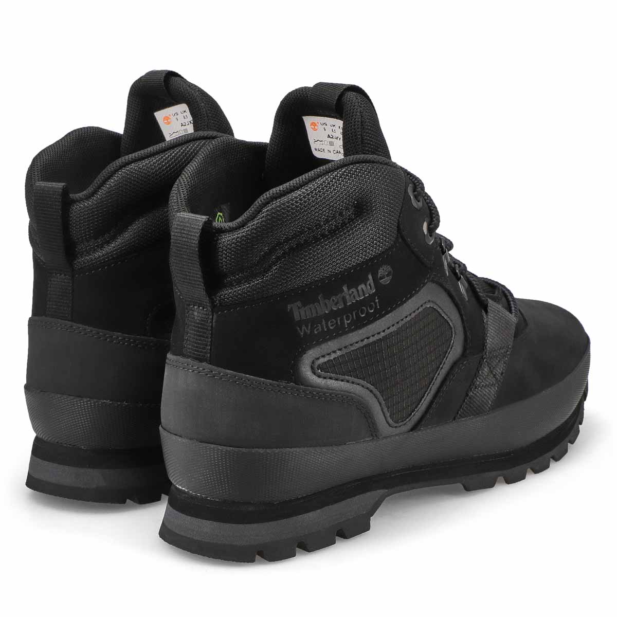 Men's  Euro Hiker Mid Waterproof Boot - Black