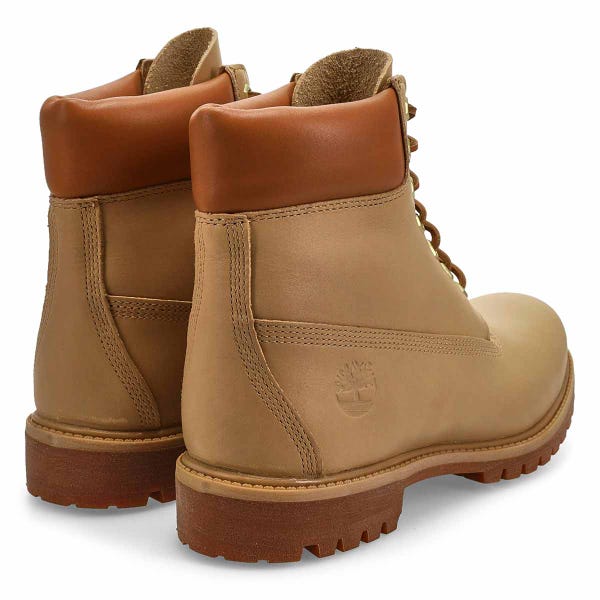 Men's Premium 6 Inch Waterproof Boot- Medium Beige