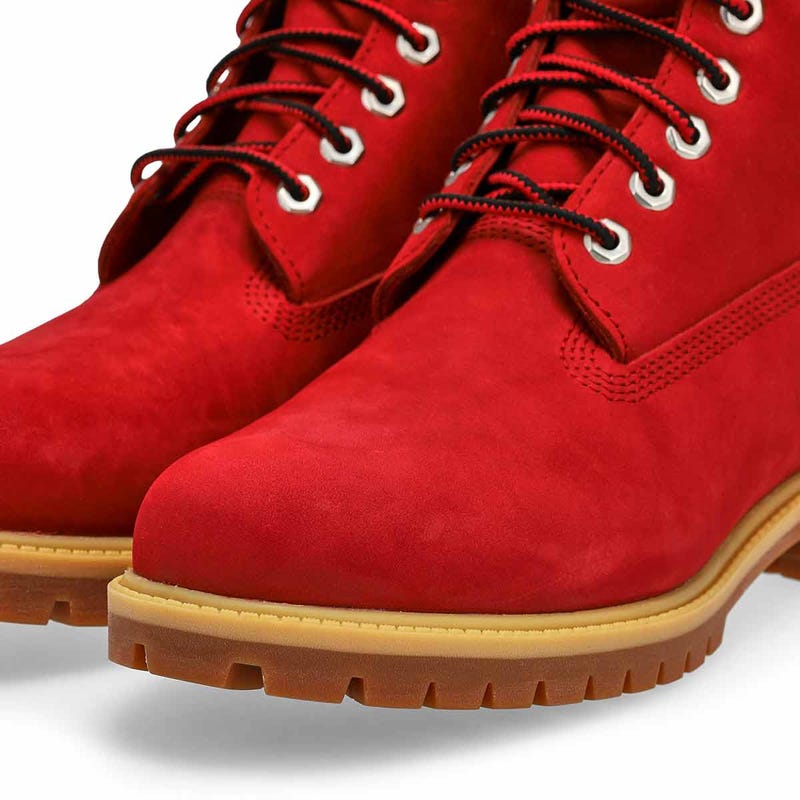 Men's Red Icons Premium 6 Inch Waterproof Boot - Dark Red