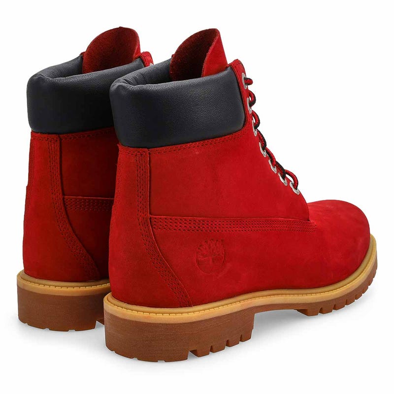 Men's Red Icons Premium 6 Inch Waterproof Boot - Dark Red