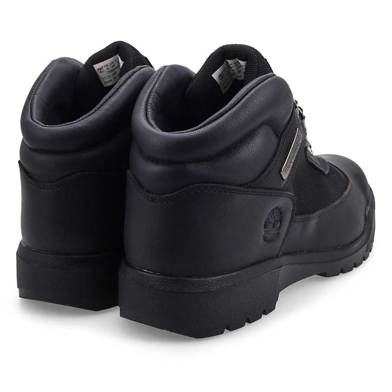 Men's Field Boot Mid Waterproof Boot - Black Full Grain