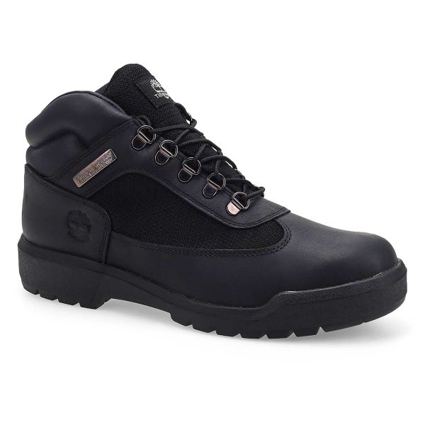 Men's Field Boot Mid Waterproof Boot - Black Full Grain