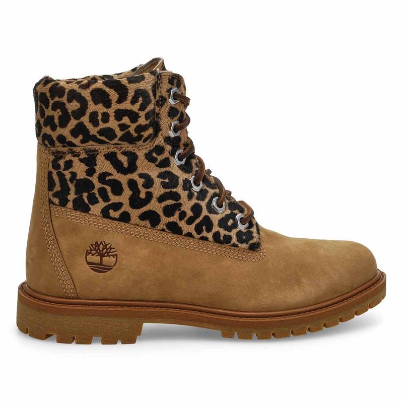 Botte à lacets PREMIUM 6 INCH, beige moyen, femmes