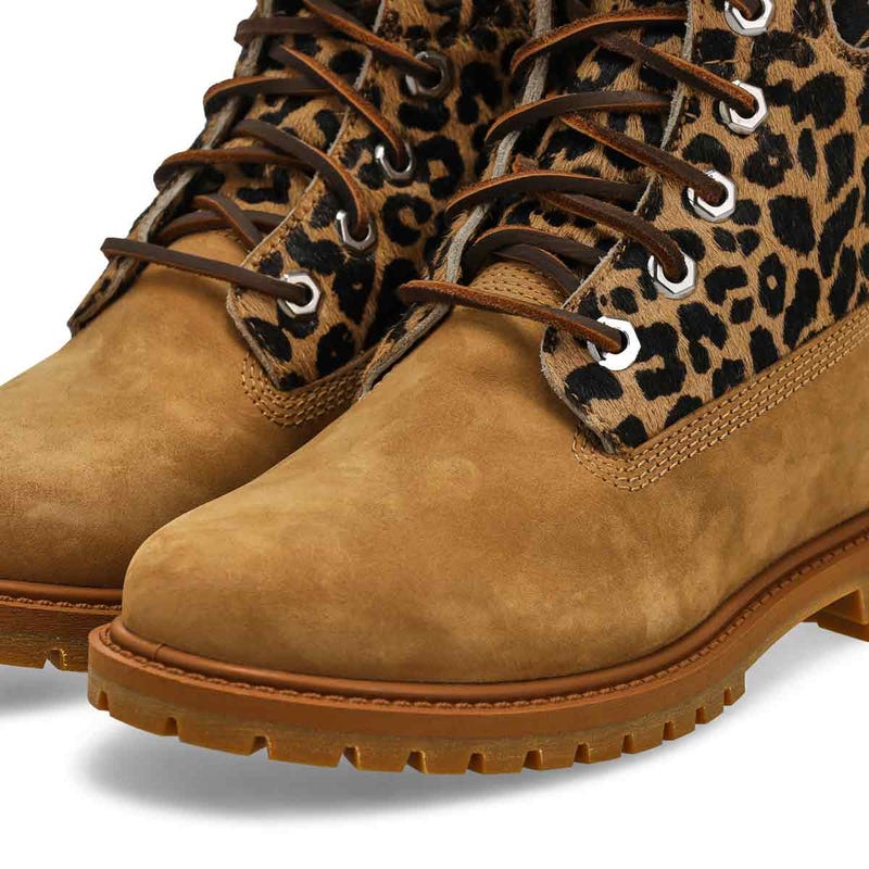 Botte à lacets PREMIUM 6 INCH, beige moyen, femmes