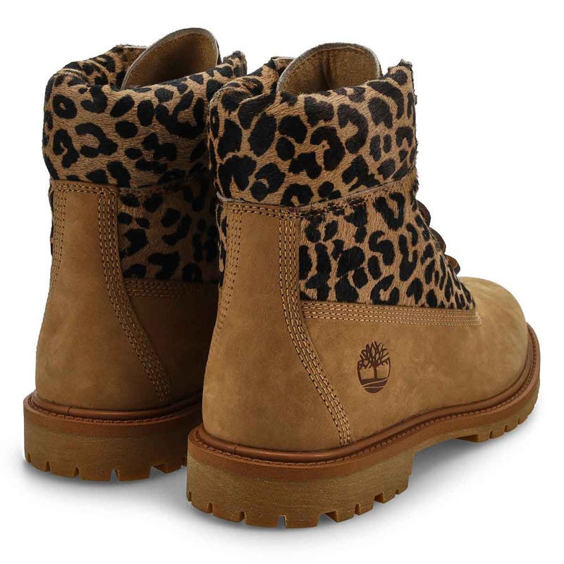 Botte à lacets PREMIUM 6 INCH, beige moyen, femmes