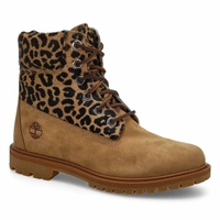 Women's Premium 6 Inch Lace Up Boot - Medium Beige