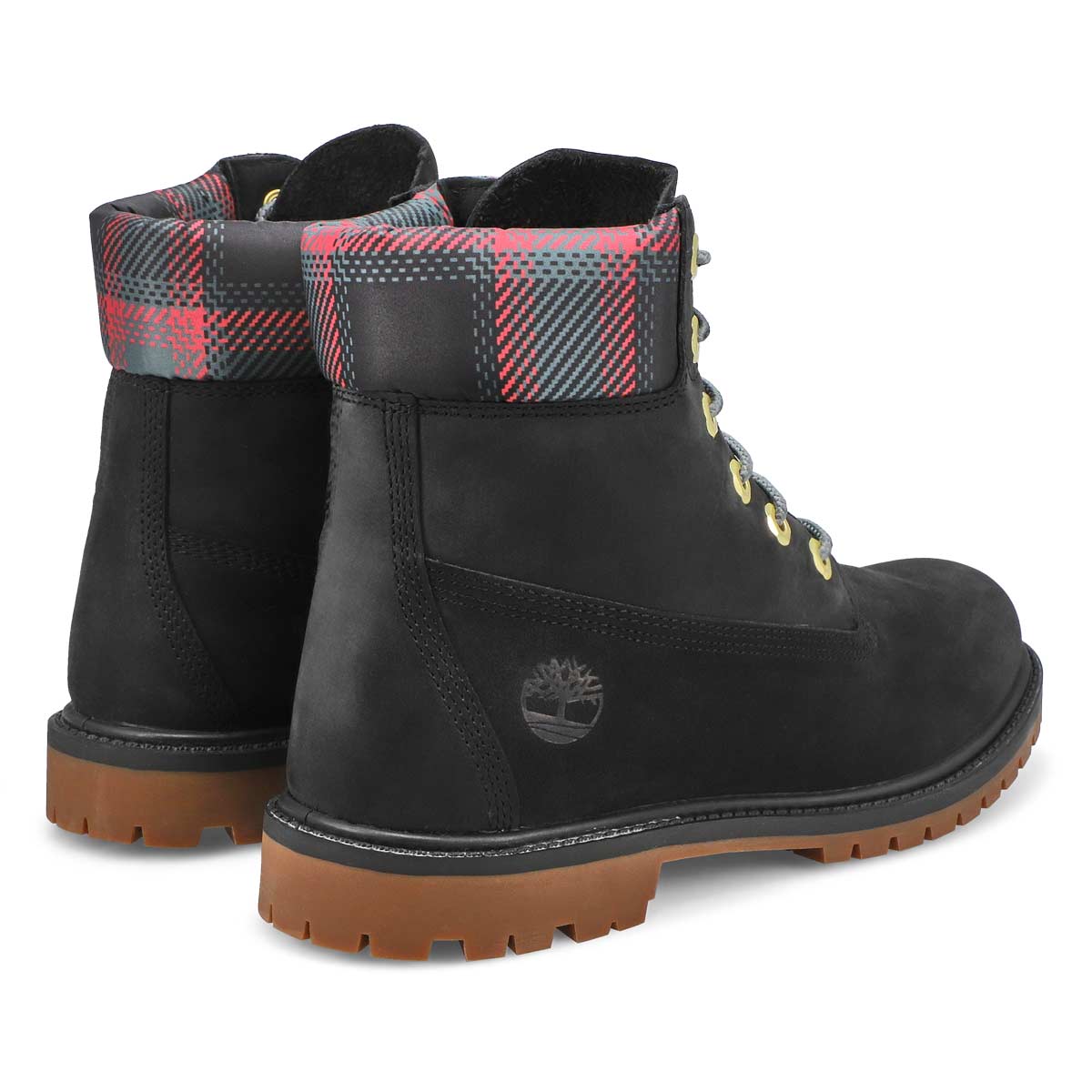 Botte imperméable PREMIUM 6, noir/rose, femmes