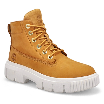 Lds Greyfield Lace Up Boot - Wheat