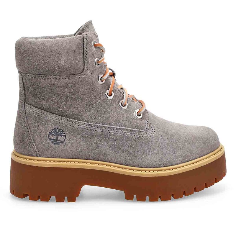 Women's Stone Street 6 Inch Lace Up Boot - Medium Grey