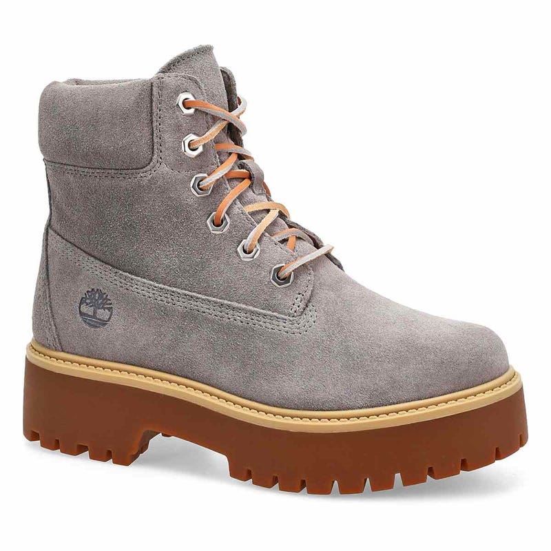 Women's Stone Street 6 Inch Lace Up Boot - Medium Grey