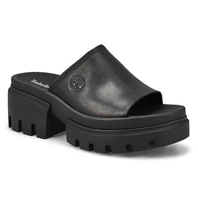 Sandale plateforme à enfiler Everleigh Slide, noir, femmes