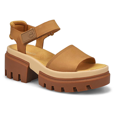 Lds Everleigh Back Strap Sandal - Wheat