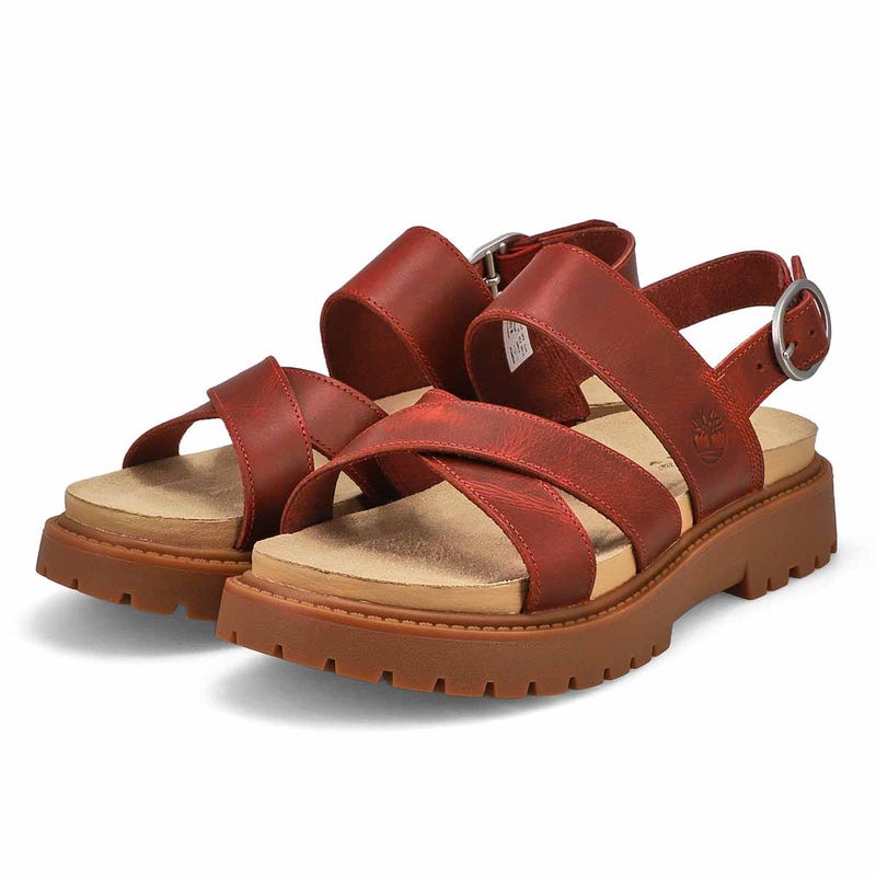 Women's Clairemont Way Cross Strap Sandal - Dark Red