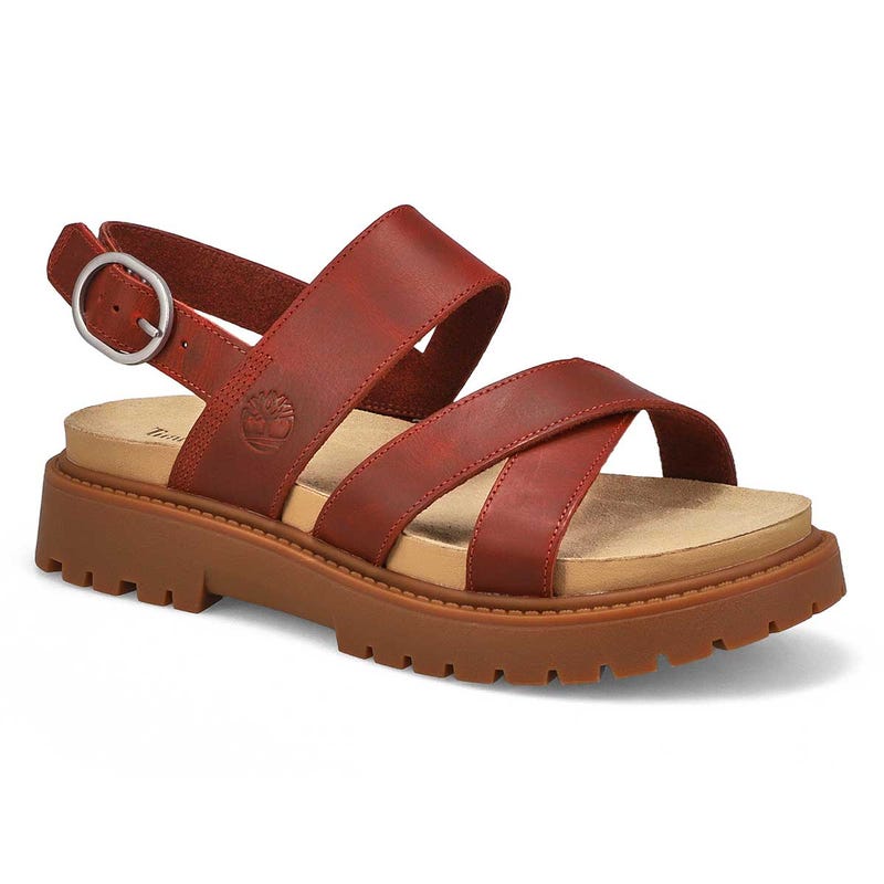 Women's Clairemont Way Cross Strap Sandal - Dark Red