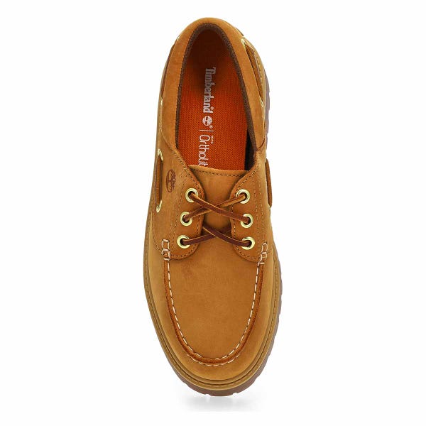 Women's Stone Street Platform Boat Shoe - Wheat