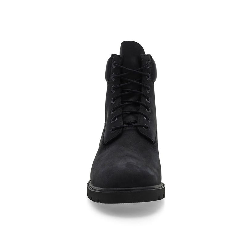 Men's Classic 6 Inch Lace Up Boot- Black