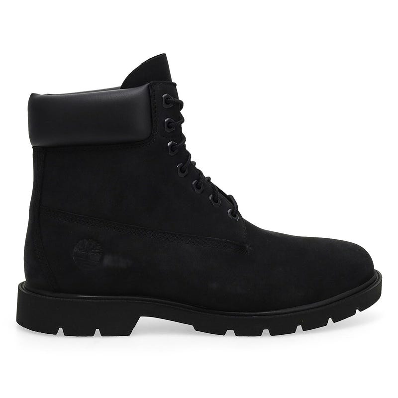 Men's Classic 6 Inch Lace Up Boot- Black