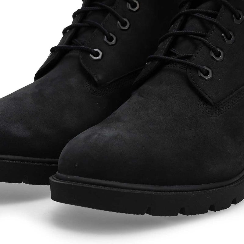 Men's Classic 6 Inch Lace Up Boot- Black
